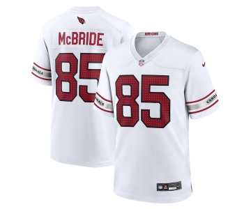 Men's Arizona Cardinals #85 Trey McBride 2024 Game White Team Color Football Jersey
