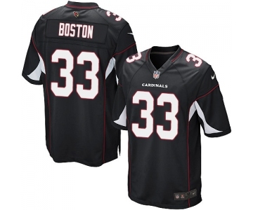Men's Nike Arizona Cardinals #33 Tre Boston Game Black Alternate NFL Jersey