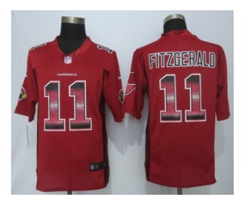 2015 new nike arizona cardinals #11 fitzgerald red strobe jerseys[limited]