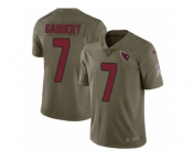 Men Nike Arizona Cardinals #7 Blaine Gabbert Limited Olive 2017 Salute to Service NFL Jersey