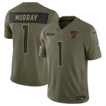 Men's Arizona Cardinals #1 Kyler Murray Olive 2025 F.U.S.E. Salute to Service Limited Football Stitched Jersey Men's Arizona Cardinals #1 Kyler Murray Olive 2025 F.U.S.E. Salute to Service Limited Football Stitched Jersey