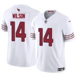 Men's Arizona Cardinals #14 Michael Wilson White 2025 F.U.S.E. Vapor Untouchable Limited Football Stitched Jersey Men's Arizona Cardinals #14 Michael Wilson White 2025 F.U.S.E. Vapor Untouchable Limited Football Stitched Jersey