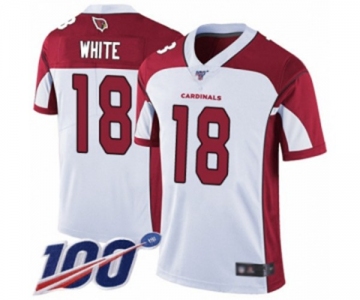 Men's Arizona Cardinals #18 Kevin White Vapor Untouchable Limited Player 100th Season Football Jersey