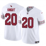 Men's Arizona Cardinals #20 Bam Knight White 2025 F.U.S.E. Vapor Untouchable Limited Football Stitched Jersey Men's Arizona Cardinals #20 Bam Knight White 2025 F.U.S.E. Vapor Untouchable Limited Football Stitched Jersey
