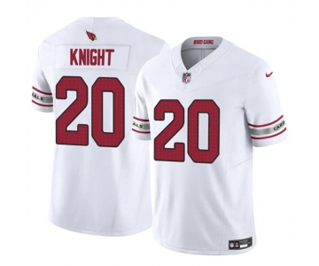 Men's Arizona Cardinals #20 Bam Knight White 2025 F.U.S.E. Vapor Untouchable Limited Football Stitched Jersey