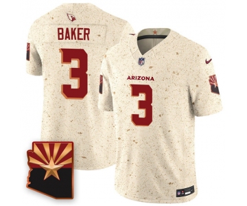 Men's Arizona Cardinals #3 Budda Baker 2025 F.U.S.E. “Rivalries” Vapor Untouchable Limited Football Stitched Jersey