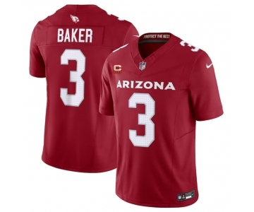 Men's Arizona Cardinals #3 Budda Baker Red 2023 F.U.S.E. With 4-Star C Patch Vapor Untouchable F.U.S.E. Limited Football Stitched Jersey