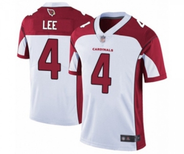 Men's Arizona Cardinals #4 Andy Lee White Vapor Untouchable Limited Player Football Jersey
