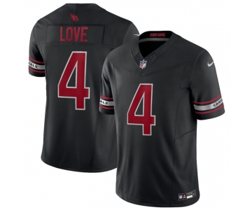Men's Arizona Cardinals #4 Jeremiyah Love Black 2026 Draft F.U.S.E. Vapor Untouchable Limited Football Stitched Jersey