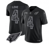 Men's Arizona Cardinals #4 Jeremiyah Love Black 2026 F.U.S.E. Salute to Service Limited Football Stitched Jersey Men's Arizona Cardinals #4 Jeremiyah Love Black 2026 F.U.S.E. Salute to Service Limited Football Stitched Jersey