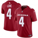 Men's Arizona Cardinals #4 Jeremiyah Love Red 2026 Draft F.U.S.E. Vapor Untouchable Limited Football Stitched Jersey Men's Arizona Cardinals #4 Jeremiyah Love Red 2026 Draft F.U.S.E. Vapor Untouchable Limited Football Stitched Jersey