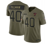 Men's Arizona Cardinals #40 Pat Tillman Olive 2025 Salute to Service Limited Football Stitched Jersey