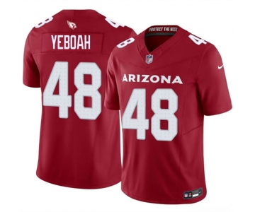 Men's Arizona Cardinals #48 Kenny Yeboah Red 2026 F.U.S.E. Vapor Untouchable Limited Football Stitched Jersey