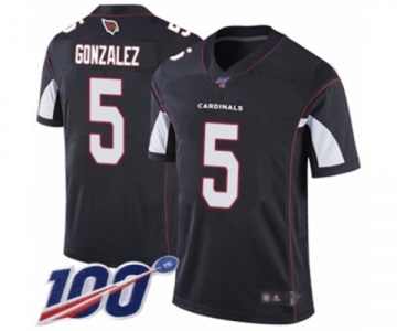 Men's Arizona Cardinals #5 Zane Gonzalez Black Alternate Vapor Untouchable Limited Player 100th Season Football Jersey