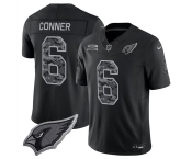 Men's Arizona Cardinals #6 James Conner Black 2026 F.U.S.E. Salute to Service Limited Football Stitched Jersey Men's Arizona Cardinals #6 James Conner Black 2026 F.U.S.E. Salute to Service Limited Football Stitched Jersey