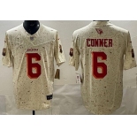 Men's Arizona Cardinals #6 James Conner Limited Cream Rivalries FUSE Vapor Jersey