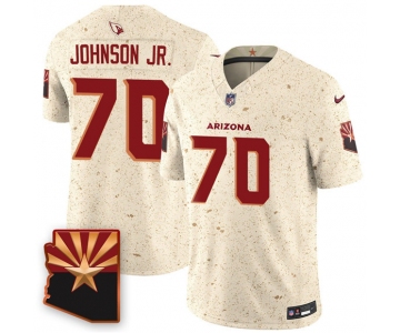Men's Arizona Cardinals #70 Paris Johnson Jr. 2025 F.U.S.E. “Rivalries” Vapor Untouchable Limited Football Stitched Jersey