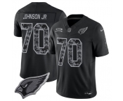 Men's Arizona Cardinals #70 Paris Johnson Jr. Black 2026 F.U.S.E. Salute to Service Limited Football Stitched Jersey Men's Arizona Cardinals #70 Paris Johnson Jr. Black 2026 F.U.S.E. Salute to Service Limited Football Stitched Jersey