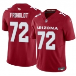 Men's Arizona Cardinals #72 Hjalte Froholdt Red 2025 F.U.S.E. Vapor Untouchable Limited Football Stitched Jersey Men's Arizona Cardinals #72 Hjalte Froholdt Red 2025 F.U.S.E. Vapor Untouchable Limited Football Stitched Jersey
