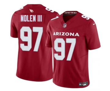 Men's Arizona Cardinals #97 Walter Nolen III Red 2025 Draft F.U.S.E. Vapor Untouchable Limited Football Stitched Jersey