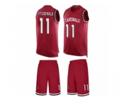 Men's Nike Arizona Cardinals #11 Larry Fitzgerald Limited Red Tank Top Suit NFL Jersey