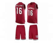 Men's Nike Arizona Cardinals #16 Chad Williams Limited Red Tank Top Suit NFL Jersey
