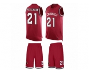Men's Nike Arizona Cardinals #21 Patrick Peterson Limited Red Tank Top Suit NFL Jersey