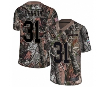 Men's Nike Arizona Cardinals #31 David Johnson Limited Camo Rush Realtree NFL Jersey