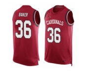 Men's Nike Arizona Cardinals #36 Budda Baker Limited Red Player Name & Number Tank Top NFL Jersey