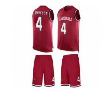Men's Nike Arizona Cardinals #4 Ryan Quigley Limited Red Tank Top Suit NFL Jersey