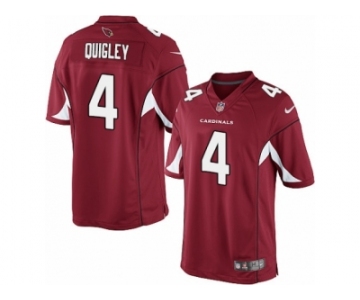Men's Nike Arizona Cardinals #4 Ryan Quigley Limited Red Team Color NFL Jersey