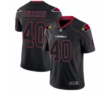 Men's Nike Arizona Cardinals #40 Pat Tillman Limited Lights Out Black Rush NFL Jersey