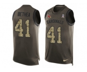 Men's Nike Arizona Cardinals #41 Antoine Bethea Limited Green Salute to Service Tank Top NFL Jersey