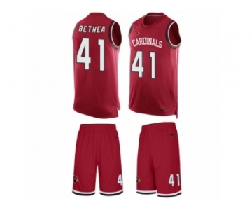 Men's Nike Arizona Cardinals #41 Antoine Bethea Limited Red Tank Top Suit NFL Jersey