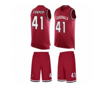 Men's Nike Arizona Cardinals #41 Marcus Cooper Limited Red Tank Top Suit NFL Jersey