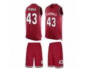 Men's Nike Arizona Cardinals #43 Haason Reddick Limited Red Tank Top Suit NFL Jersey