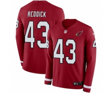 Men's Nike Arizona Cardinals #43 Haason Reddick Limited Red Therma Long Sleeve NFL Jersey