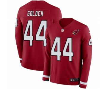 Men's Nike Arizona Cardinals #44 Markus Golden Limited Red Therma Long Sleeve NFL Jersey