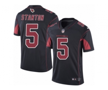 Men's Nike Arizona Cardinals #5 Drew Stanton Limited Black Rush NFL Jersey