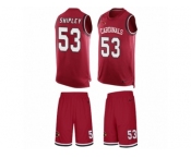 Men's Nike Arizona Cardinals #53 A.Q. Shipley Limited Red Tank Top Suit NFL Jersey