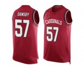 Men's Nike Arizona Cardinals #57 Karlos Dansby Limited Red Player Name & Number Tank Top NFL Jersey