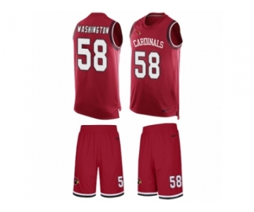 Men's Nike Arizona Cardinals #58 Daryl Washington Limited Red Tank Top Suit NFL Jersey