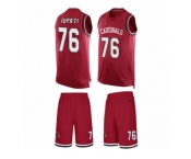 Men's Nike Arizona Cardinals #76 Mike Iupati Limited Red Tank Top Suit NFL Jersey