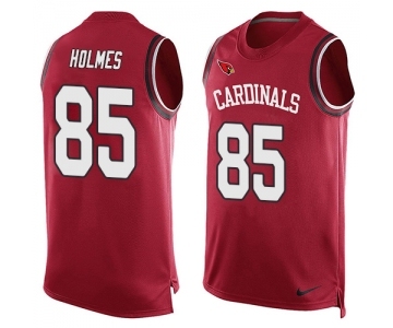 Men's Nike Arizona Cardinals #85 Gabe Holmes Limited Red Player Name & Number Tank Top NFL Jersey