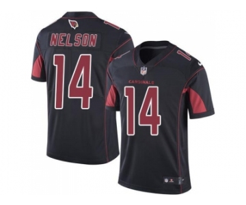 Nike Arizona Cardinals #14 J.J. Nelson Black Men's Stitched NFL Limited Rush Jersey
