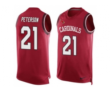 Nike Arizona Cardinals #21 Patrick Peterson Red Team Color Men's Stitched NFL Limited Tank Top Jersey