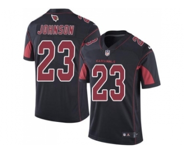 Nike Arizona Cardinals #23 Chris Johnson Black Men's Stitched NFL Limited Rush Jersey