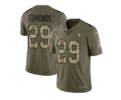 Nike Arizona Cardinals #29 Chase Edmonds Olive Camo Men Stitched NFL Limited 2017 Salute to Service Jersey