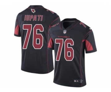 Nike Arizona Cardinals #76 Mike Iupati Black Men's Stitched NFL Limited Rush Jersey