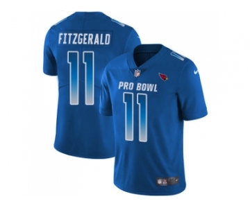 Women Nike Arizona Cardinals #11 Larry Fitzgerald Royal Stitched NFL Limited NFC 2018 Pro Bowl Jersey